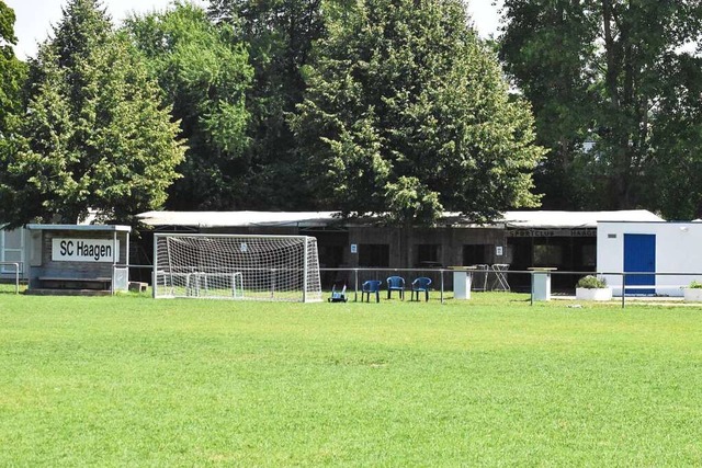 Das Sportgelnde des SC Haagen ist ein...einderat kam, wurde erregt debattiert.  | Foto: Thomas Loisl Mink