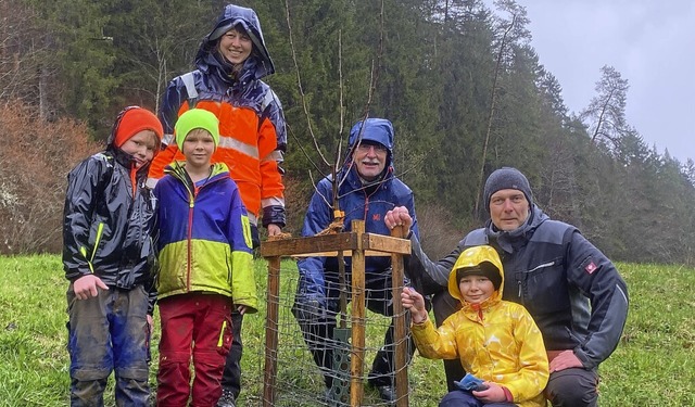 Die Ortsgruppe Bonndorf im Schwarzwald...an der sich der Nachwuchs beteiligte.   | Foto: Martin Schwenninger