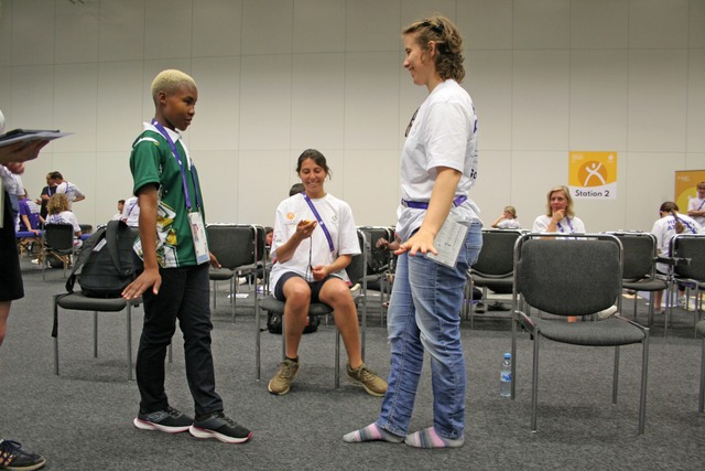 Physiotherapie mit Angell-Azubis bei den Special Olympics  | Foto: Veranstalter