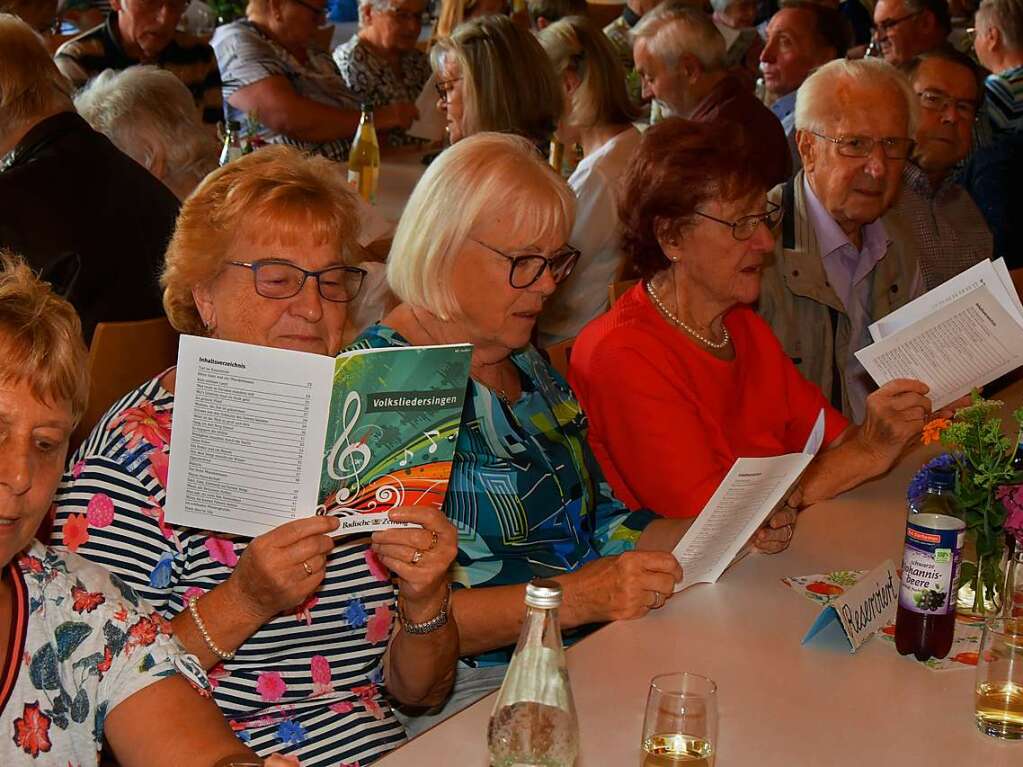 Der Saal im Kurhaus in Freiamt war gut besetzt bei der 23. Auflage des Volksliedersingens.