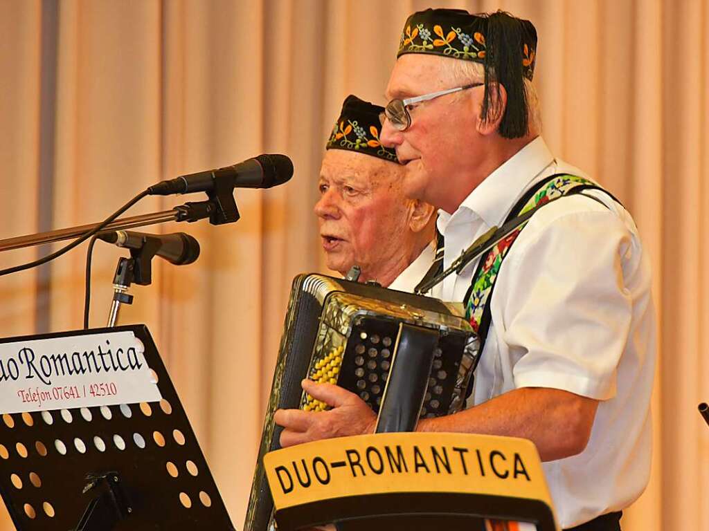 Die li-Musikanten aus Waldkirch: Frieder Haberstroh und Gottfried Karl (v.l.)