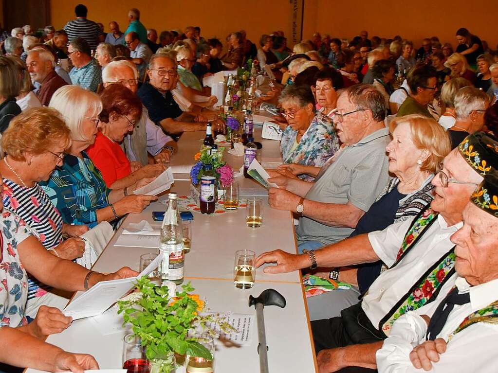 Der Saal im Kurhaus in Freiamt war gut besetzt bei der 23. Auflage des Volksliedersingens.