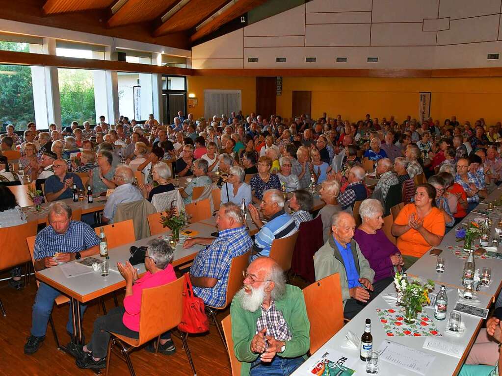 Der Saal im Kurhaus in Freiamt war gut besetzt bei der 23. Auflage des Volksliedersingens.