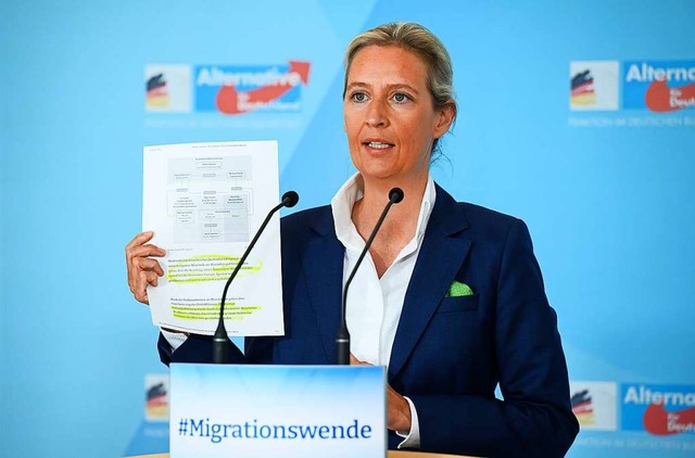 Alice Weidel ist das bekannteste Gesicht der AfD.  | Foto: Bernd von Jutrczenka