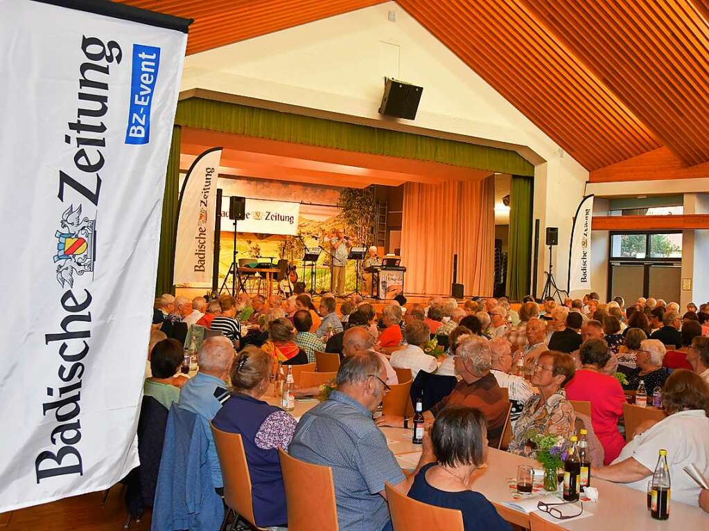 Der Saal im Kurhaus in Freiamt war gut besetzt bei der 23. Auflage des Volksliedersingens.