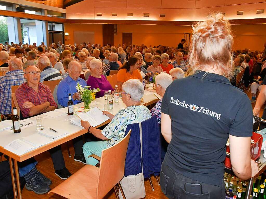 Der Saal im Kurhaus in Freiamt war gut besetzt bei der 23. Auflage des Volksliedersingens.