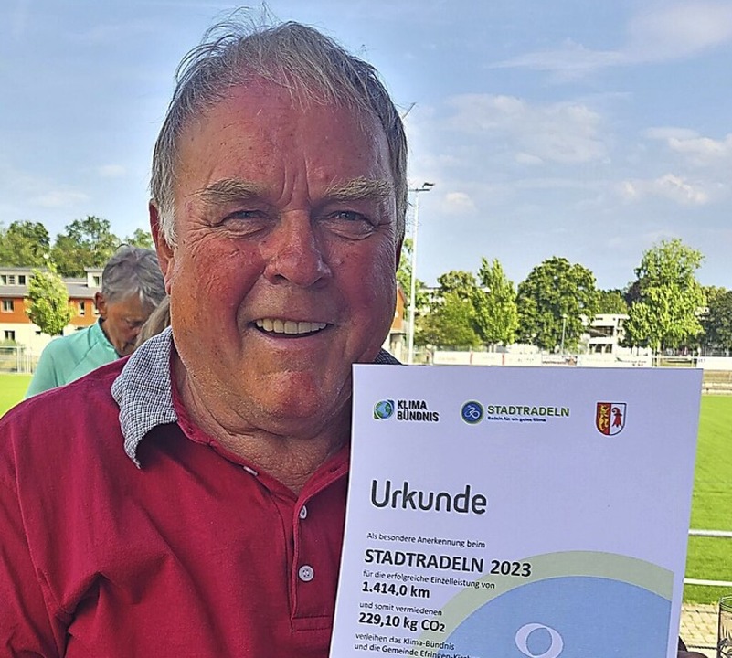 Robert Zoller ist der RadlerKönig EfringenKirchen Badische Zeitung