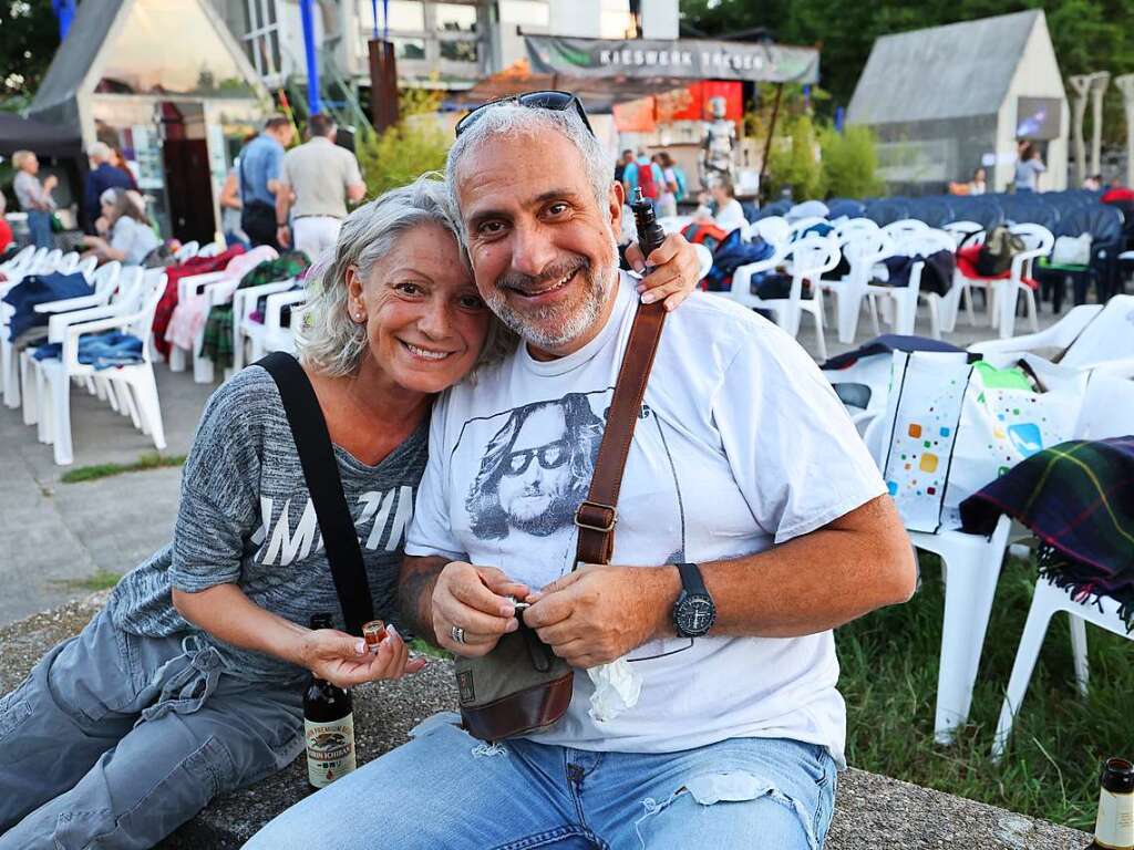 Eindrcke vom ersten Abend beim Kieswerk Open Air im Dreilndergarten