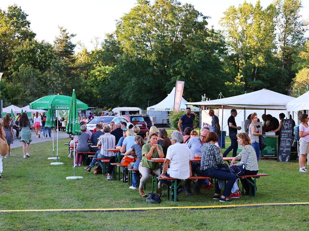 Eindrcke vom ersten Abend beim Kieswerk Open Air im Dreilndergarten