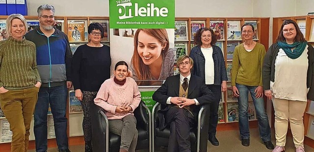 Die Onleihe im Dreilndereck feiert Ju...Stadtbibliothek Schopfheim ist dabei.   | Foto: Stadt Schopfheim