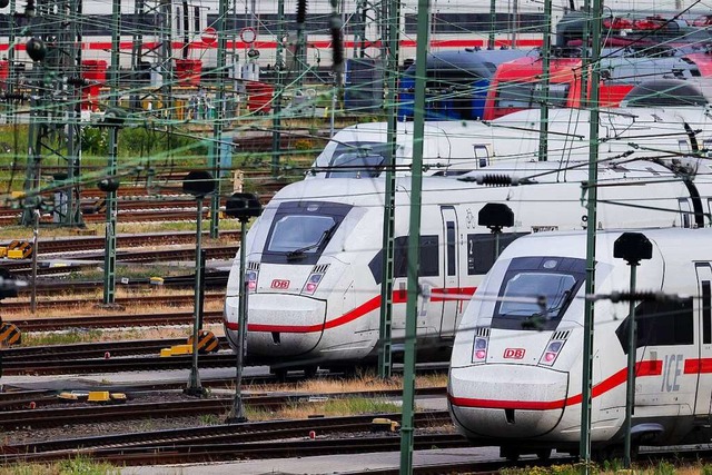 Im Tarifstreit bei der Bahn haben die ...abstimmen, ob sie ihn annehmen wollen.  | Foto: Christian Charisius (dpa)