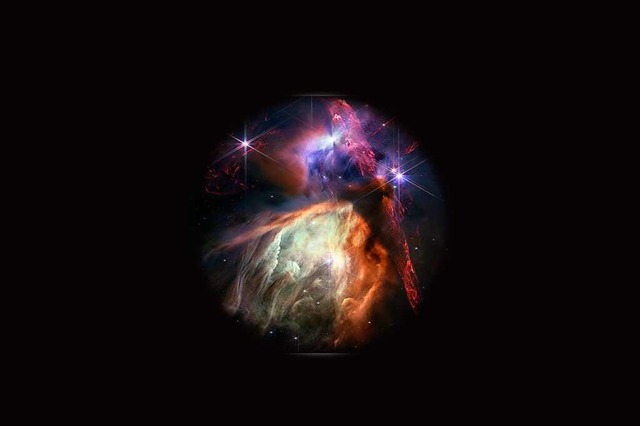 Die sogenannte Rho-Ophiuchi-Wolke, auf...nchstgelegene Sternentstehungsgebiet.  | Foto: picture alliance/dpa/NASA, ESA, CSA, STScI, Klaus Pontoppidan (STScI)
