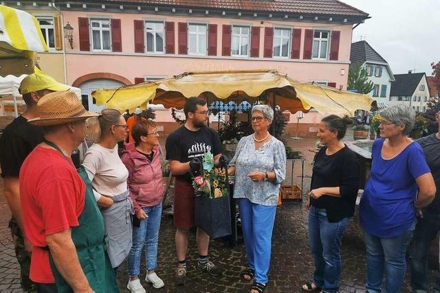 Organisatorin des Ettenheimer Wochenmarktes verabschiedet sich in den Ruhestand