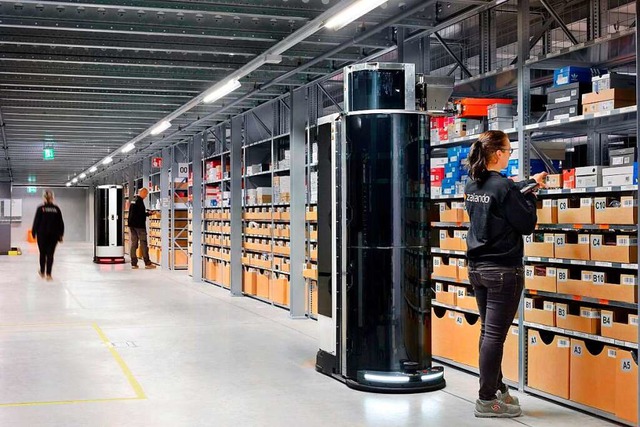 Ein Blick in das Zalando-Logistikzentrum  | Foto: Zalando