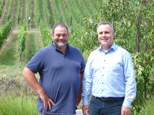 Michael Kunzelmann (links) und Interimsgeschftsfhrer  Martin Schweizer  | Foto: Dirk Sattelberger