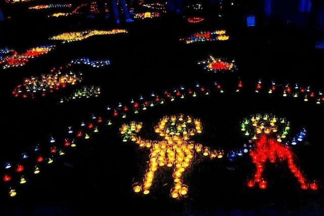 Fotos: Das Lenzkircher Lichterfest trotzt dem Regen
