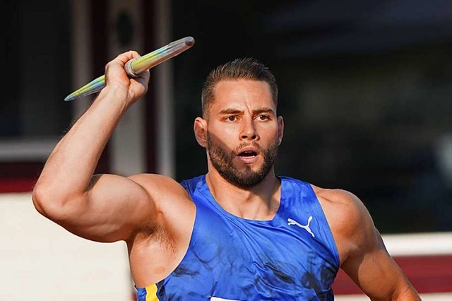 Johannes Vetter beim Sportfest in Leverkusen  | Foto: IMAGO/Chai von der Laage