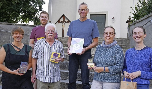 Daria Imhof, Noah Hikisch, Willi Moosm...er und regionaler Produkte ermutigen.   | Foto: Michael Gottstein