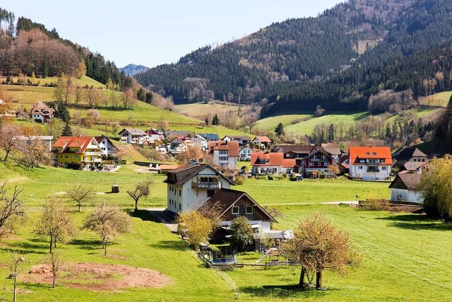 Blick ber das geplante Bebauungsgebiet Elme in Simonswald.  | Foto: Gabriele Zahn