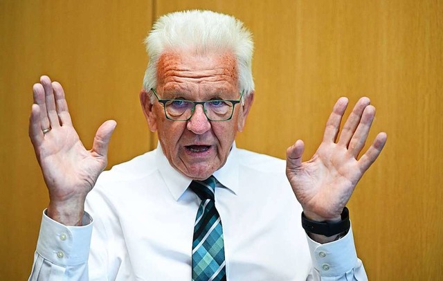 &#8222;Wir haben doch wirklich ernstha...Ministerprsident Winfried Kretschmann  | Foto: Bernd Weibrod (dpa)