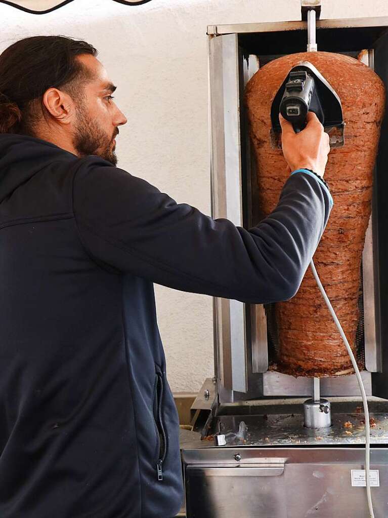 Kebab darf beim Trkischen Kulturverein nicht fehlen.