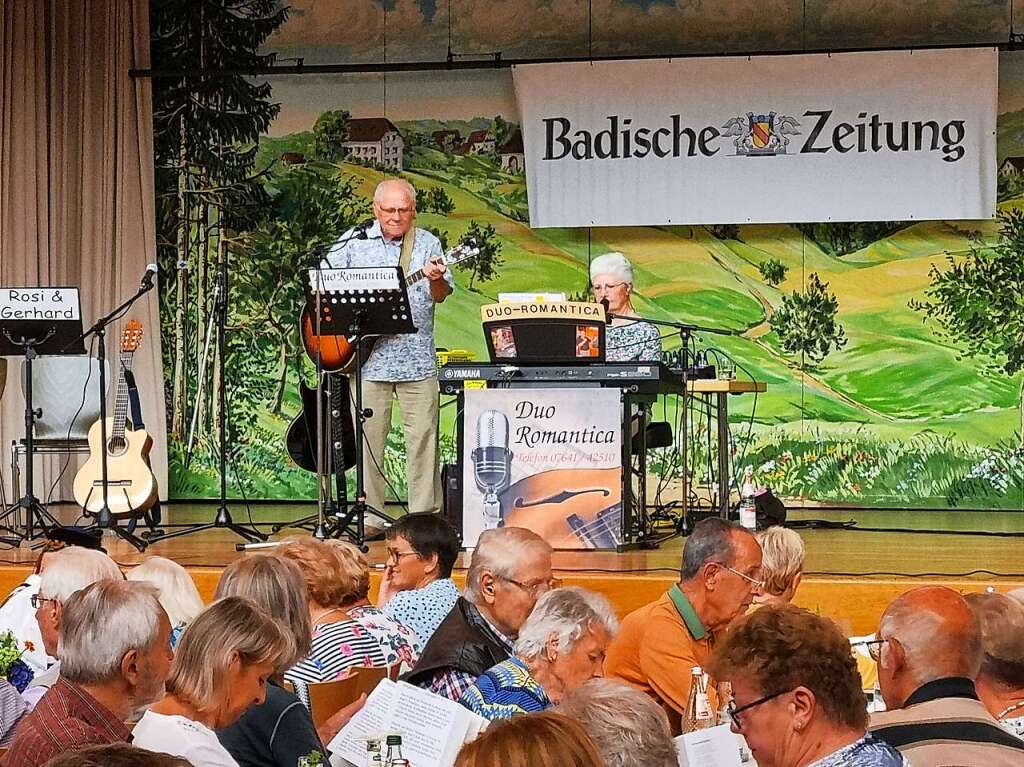 Der Saal im Kurhaus in Freiamt war gut besetzt bei der 23. Auflage des Volksliedersingens.