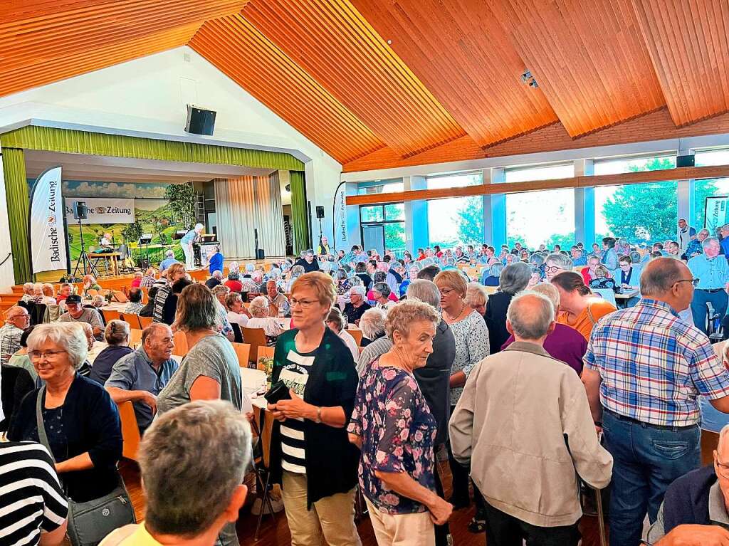 Der Saal im Kurhaus in Freiamt war gut besetzt bei der 23. Auflage des Volksliedersingens.