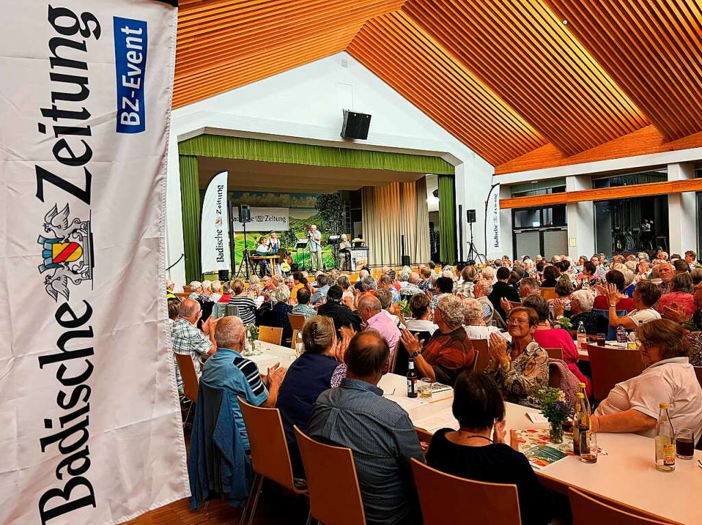 Der Saal im Kurhaus in Freiamt war gut besetzt bei der 23. Auflage des Volksliedersingens.