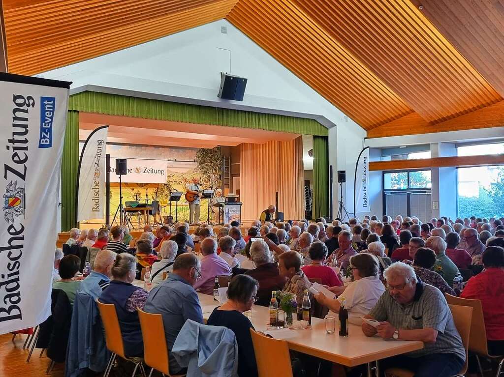 Der Saal im Kurhaus in Freiamt war gut besetzt bei der 23. Auflage des Volksliedersingens.