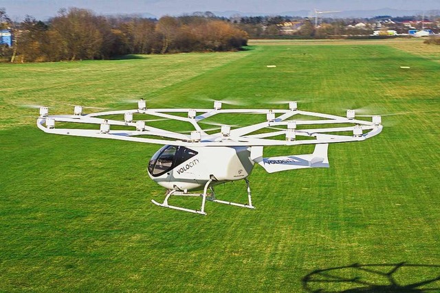 Volocopter mchte als erstes Unternehm...tweit kommerzielle Taxiflge anbieten.  | Foto: Volocopter