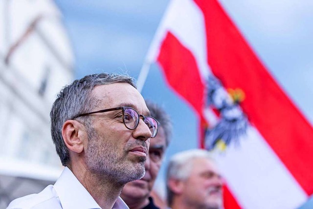 FP-Chef Herbert  Kickl schwrmt fr  ... schon als &#8222;Volkskanzler&#8220;.  | Foto: IMAGO/Eibner-Pressefoto /EXPA/Angerer