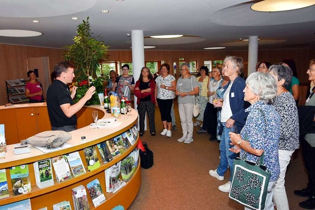 Brgermeister Sebastian Stiegeler begr...ingwoche im Foyer des Haus des Gastes.  | Foto: Stefan Pichler