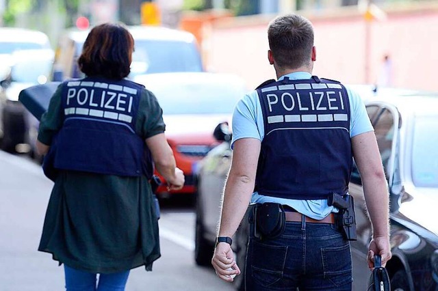 Polizeieinsatz in Freiburg-Herdern  | Foto: Ingo Schneider