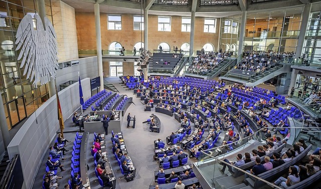 Die Beschuldigten machten auch Fotos vom Inneren des Plenarsaals.  | Foto: Michael Kappeler