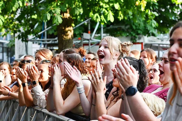 Auch junges Publikum wurde mit dem Stimmenprogramm 2023  erreicht.  | Foto: Barbara Ruda