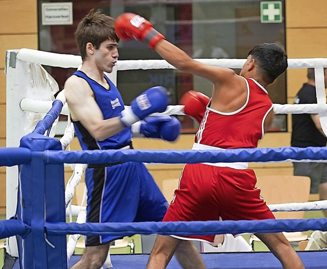 Spannende Fights zeigten die Boxsportler beim BW-Cup in Mllheim.  | Foto: Volker Mnch