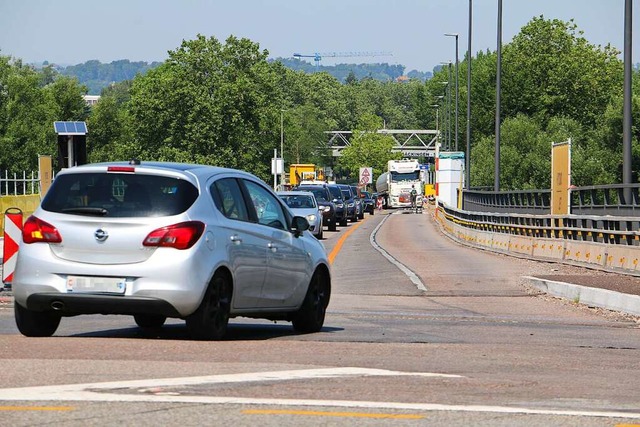 Die Sanierung der Fridolinsbrcke liegt gut im Kostenrahmen.  | Foto: Denis Kalt