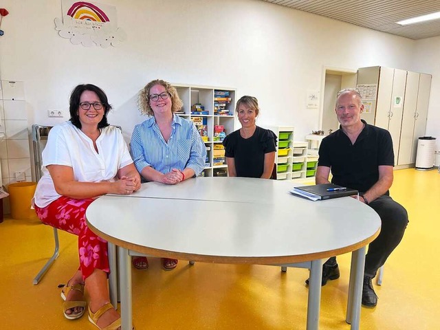 Petra Rymku, Leiterin der Rosenburg-S...an der Britzinger Grundschule anluft.  | Foto: Alexander Huber