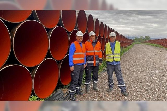 Von Rheinau aus wird die Gaspipeline erneuert