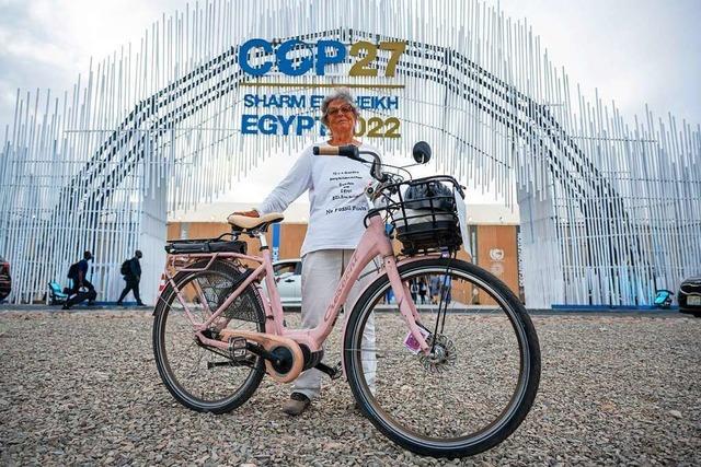 Eine 72-Jährige fährt mit dem Fahrrad nach Ägypten – um aufs Klima aufmerksam zu machen