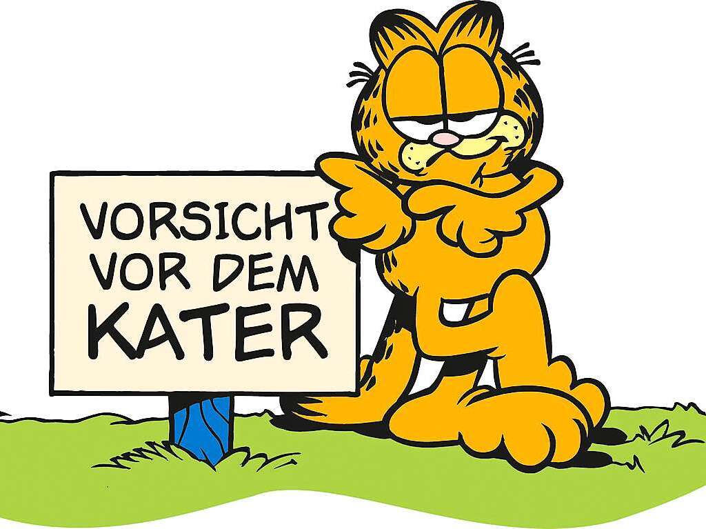 Faulheit, Vorliebe fr Lasagne und sarkastischer Humor zeichnen die bekannte Comicfigur Garfield aus.