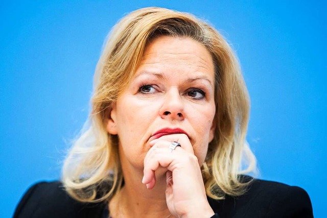 Nancy Faeser (SPD), Bundesministerin fr Inneres und Heimat  | Foto: Christoph Soeder (dpa)
