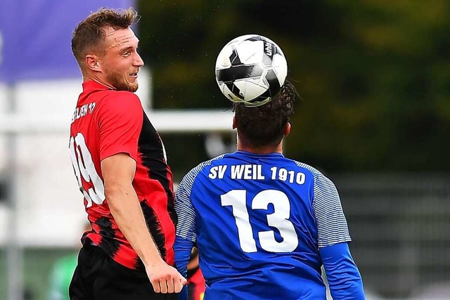 &#8222;Die strkste Landesliga der let...elden, links) und Meik Rusch (SV Weil)  | Foto: Neithard Schleier