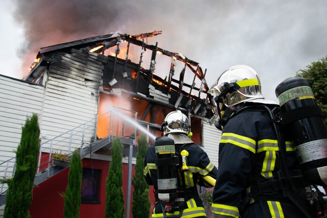 Feuerwehreinsatz in Wintzenheim  | Foto: Patrick Kerber (dpa)