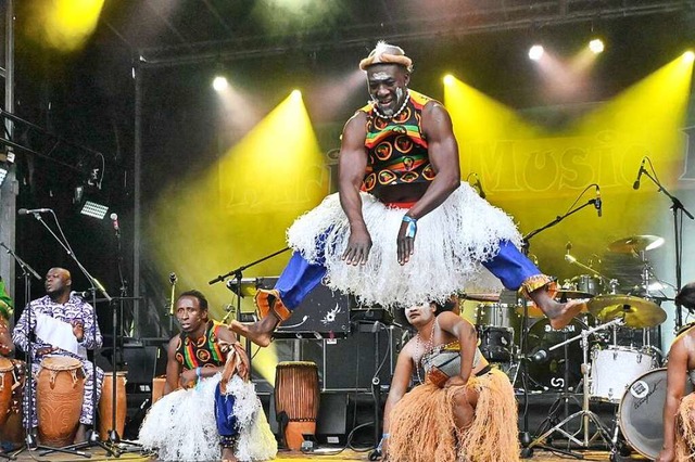 Traditionelle Trommelklnge und Tnze mit der Agoo Group  | Foto: Markus Zimmermann