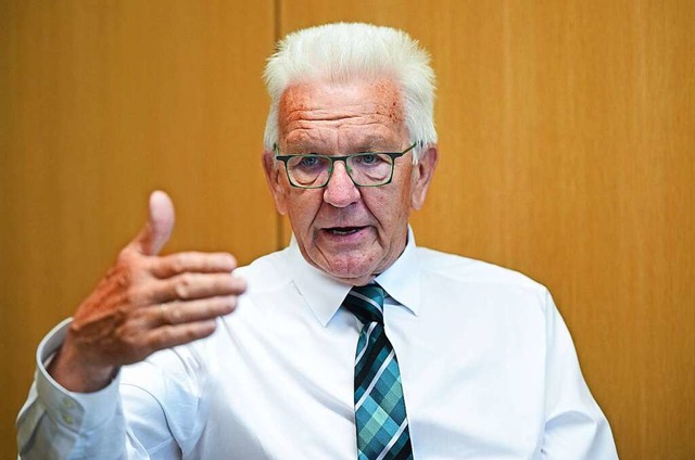 Winfried Kretschmann: &#8222;Wir sollt...inder mehr in den Fokus nehmen.&#8220;  | Foto: Bernd Weibrod (dpa)