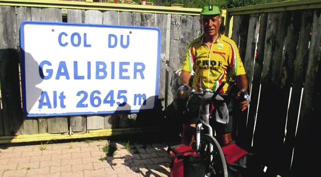 Der Heitersheimer Armando Basile am berchtigten Col du Galibier  | Foto: Armando Basile