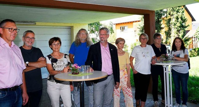 Hoher Besuch beim Team des Hugsweierer...n Stadtplanungsamt, Dritte von rechts)  | Foto: Bettina Schaller