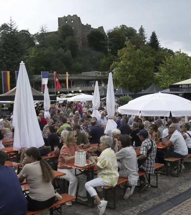 Im Schatten der Badenweiler Burg lie es sich gut aushalten.  | Foto: Volker Mnch