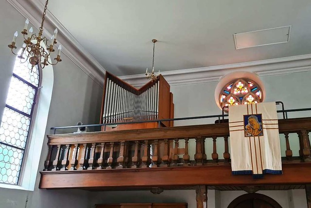 Die Orgel in der Wallfahrtskapelle Mar...ll nicht saniert oder erneuert werden.  | Foto: Stefan Ammann